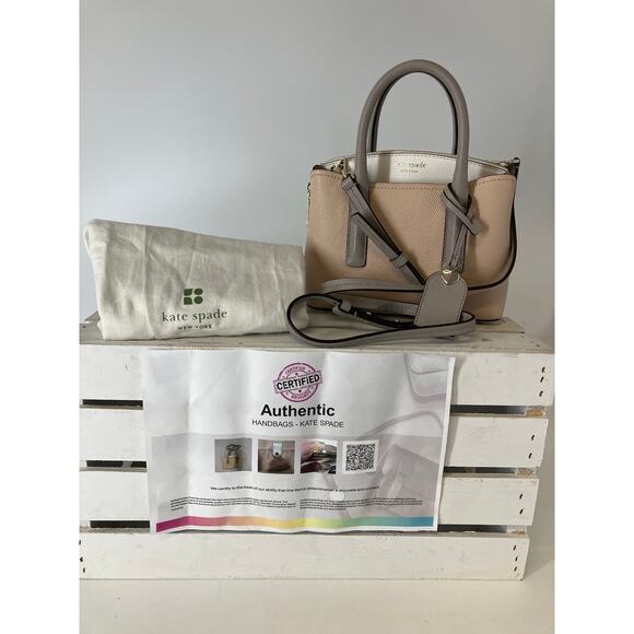 KATE SPADE SMALL TRI COLOR SAFFIANO LEATHER CROSSBODY BAG - Picture 1 of 16